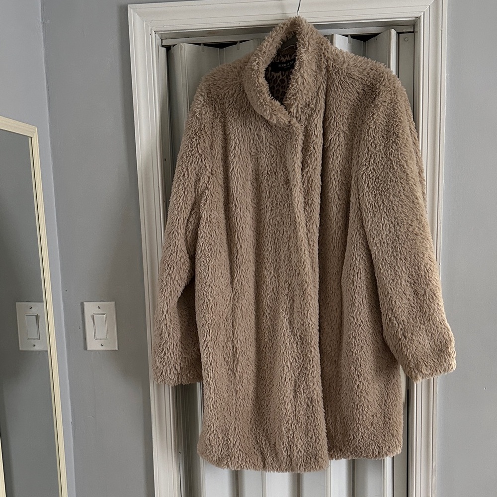 Kenneth Cole Tan Teddy Jacket